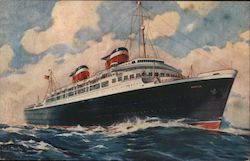 The New United States Lines S.S. America Largest, Fastest, and Most Luxurious Ship Ever Built In This Country Postcard