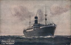 T.S.S. Saturnia, Donaldson Line Postcard
