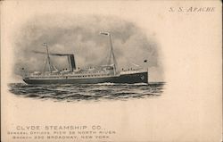 S.S. Apache Postcard