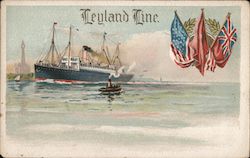 Leyland Line Steamers Postcard Postcard Postcard