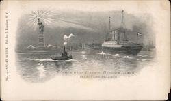 Statue of Liberty, Bedloe's Island, New York Harbor Postcard