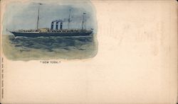 "New York" Steamers Postcard Postcard Postcard