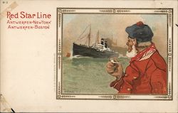 Red Star Line Antwerpen-New York Antwerpen-Boston Postcard
