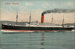 R.M.S. "Saxonia" Postcard