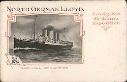 North German Lloyd: Express SS Kaiser Wilhelm der Grosse Steamers Postcard Postcard Postcard