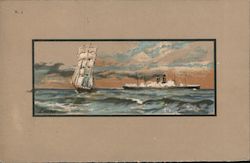 Red Star Line S.S. Mauretania Postcard