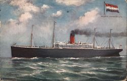 Atlantic Transport Line S.S. Minnetonka Runs Between London and New York Postcard