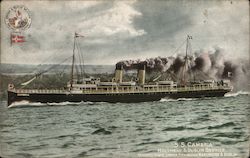 S.S. Cambria Holyhead & Dublin Service Quickest Route, London, Birmingham, Manchester & Dublin Postcard