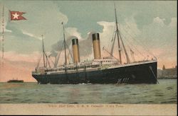 White Star Line R.M.S. Oceanic 17,274 Tons Postcard