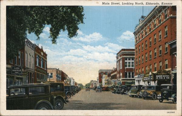 Main Street Looking North El Dorado Kansas