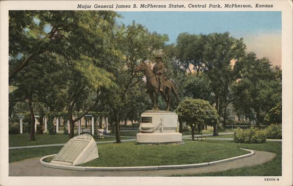 Major General James B. McPherson Statue, Central Park Kansas