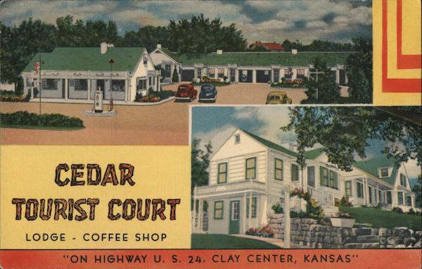 Cedar Tourist Court Lodge and Coffee Shop Clay Center Kansas