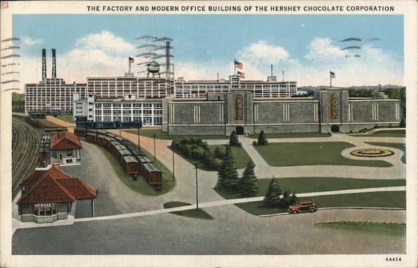 Factory and Modern Office Building of the Hershey Chocolate Corporation Pennsylvania
