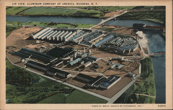 Air View, Aluminum Company of America Massena New York