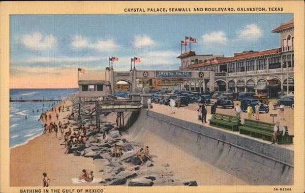 Crystal Palace, Seawall and Boulevard Galveston Texas