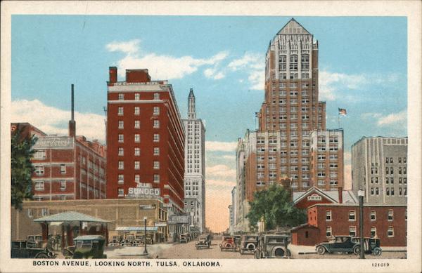 Boston Avenue looking North Tulsa Oklahoma