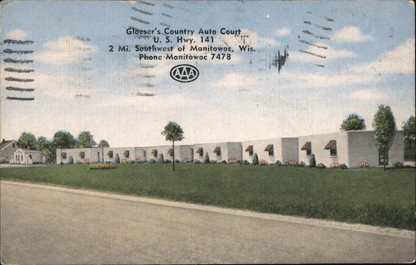 Glaeser's Country Auto Court Manitowoc Wisconsin