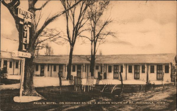 Paul's Motel On Highway 65-69- 4 Blocks South of 92 Indianola Iowa