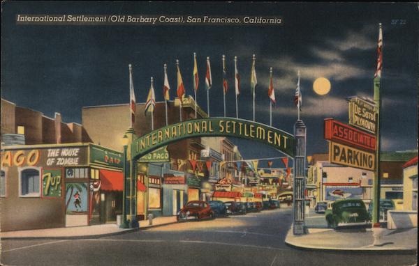 International Settlement (Old Barbary Coast) San Francisco California