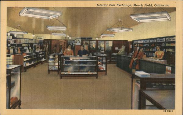 Interior Post Exchange March Field California