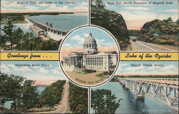 Greetings From Lake of the Ozarks Lake Ozark Missouri