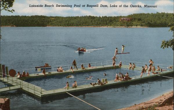 Lakeside Beach Swimming Pool at Bagnell Dam Lake Ozark Missouri