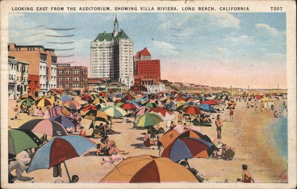 Looking East From the Auditorium, Showing Villa Riviera Long Beach California