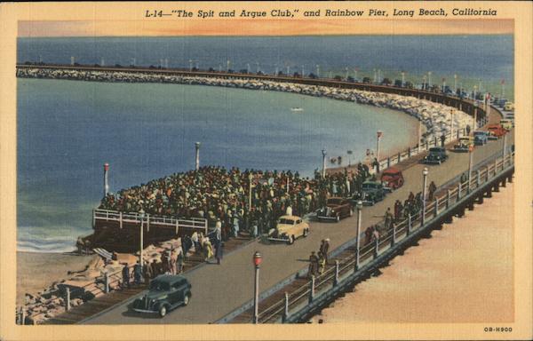 The Spit and Arque Club and Rainbow Pier Long Beach California