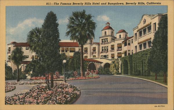 The Famous Beverly Hills Hotel and Bungalows California