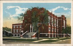 Methodist Church El Dorado, KS Postcard Postcard Postcard