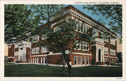 Junior High School El Dorado, KS Postcard Postcard Postcard