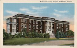McPherson County Hospital Kansas Postcard Postcard Postcard