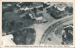 Cedar Court DeLuxe Cottages and Coffee Shop, East Edge Postcard