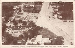 Cedar Court DeLuxe Cottages and Coffee Shop, East Edge Postcard