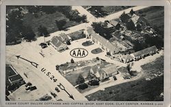 Cedar Court Deluxe Cottages and Coffee Shop, East Edge Postcard