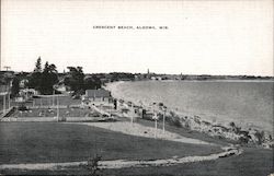 Crescent Beach Algoma, WI Postcard Postcard Postcard