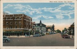 Main Street Garden City, KS Postcard Postcard Postcard