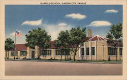 Garfield-School Postcard