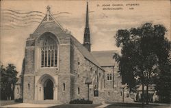 St. Johns Church Attleboro, MA Postcard Postcard Postcard