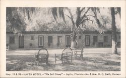 Haven Motel Inglis, FL Postcard Postcard Postcard