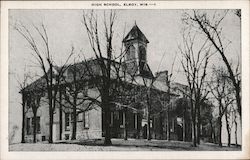 High School Elroy, WI Postcard Postcard Postcard