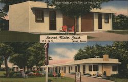 Larned Motor Court Postcard