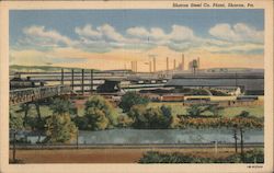 Sharon Steel Co. Plant Pennsylvania Postcard Postcard Postcard