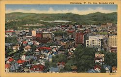 View from Lowndes Park Clarksburg, WV Postcard Postcard Postcard