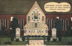 Veterans Votive Shrine, Our Lady of Help Church Postcard