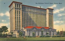The Michigan Cetral Depot Postcard