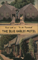 The Blue Gables Motel Postcard