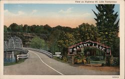 View on Highway 80, Lake Taneycomo Branson, MO Postcard Postcard Postcard