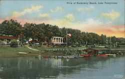 View of Rockaway Beach, Lake Taneycomo Missouri Postcard Postcard Postcard