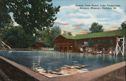 Sunny Lake Resort, Lake Taneycomo Postcard